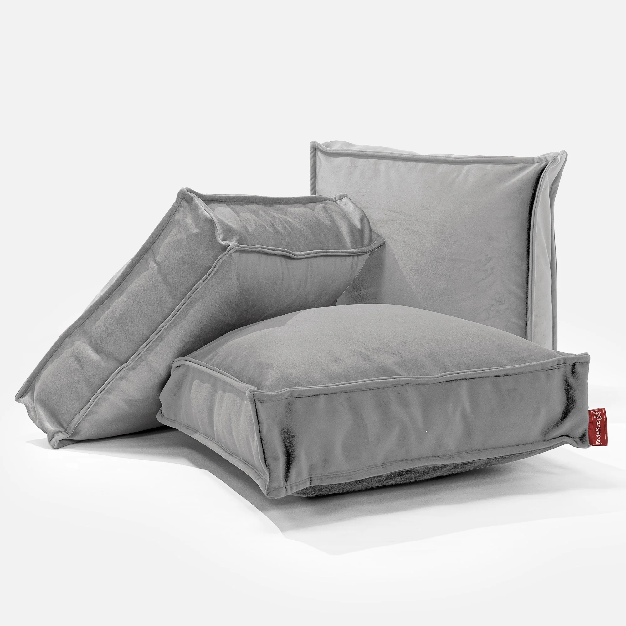 Sitzkissen - Samt Silber - Image 3