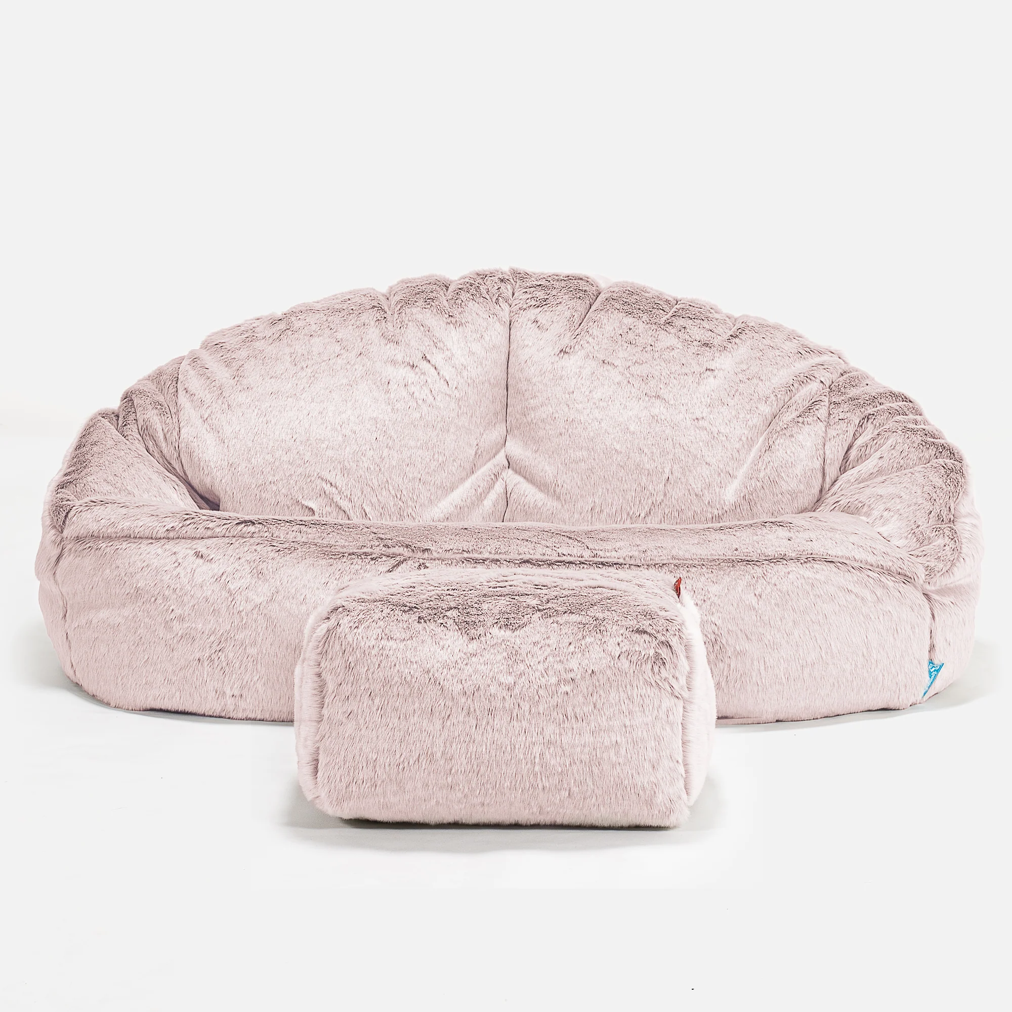 Kindersofa Bubble 2-6 jahren - Kaninchen Kunstfell Pastellrosa - Image 2