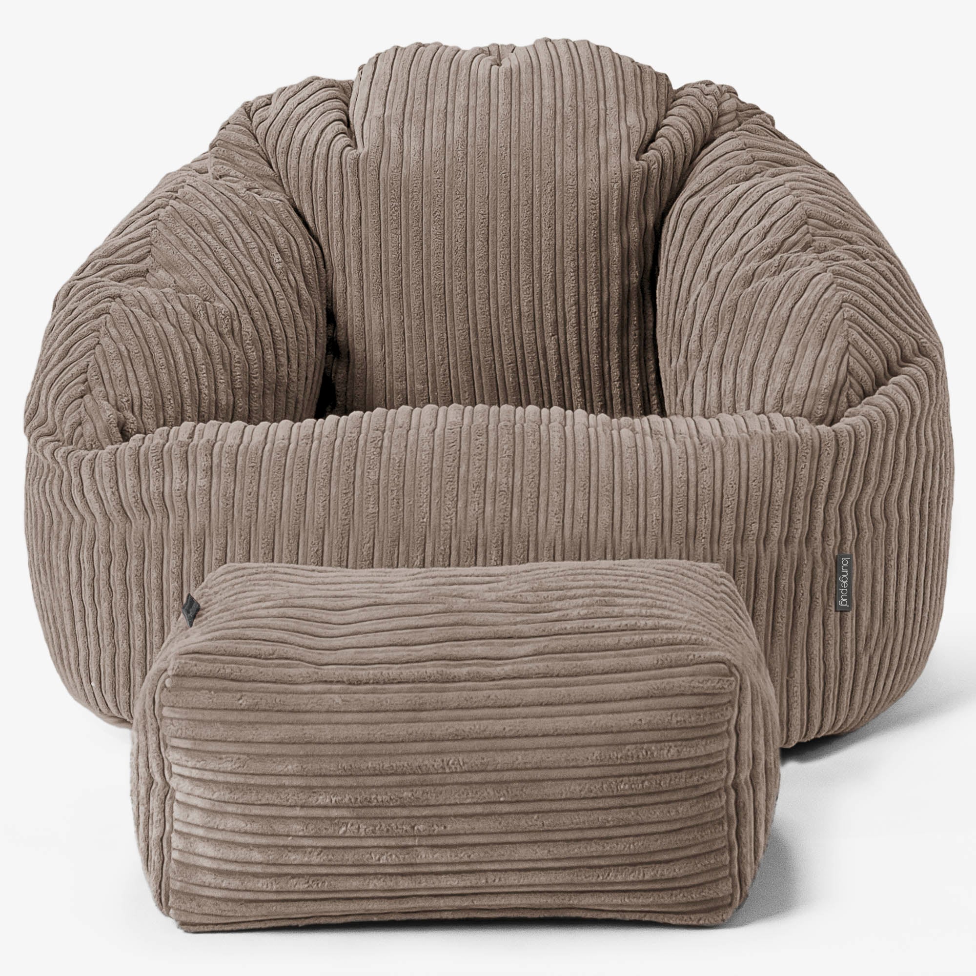 Bubble Sitzsack Sessel - Cord Beigegrau - Image 2