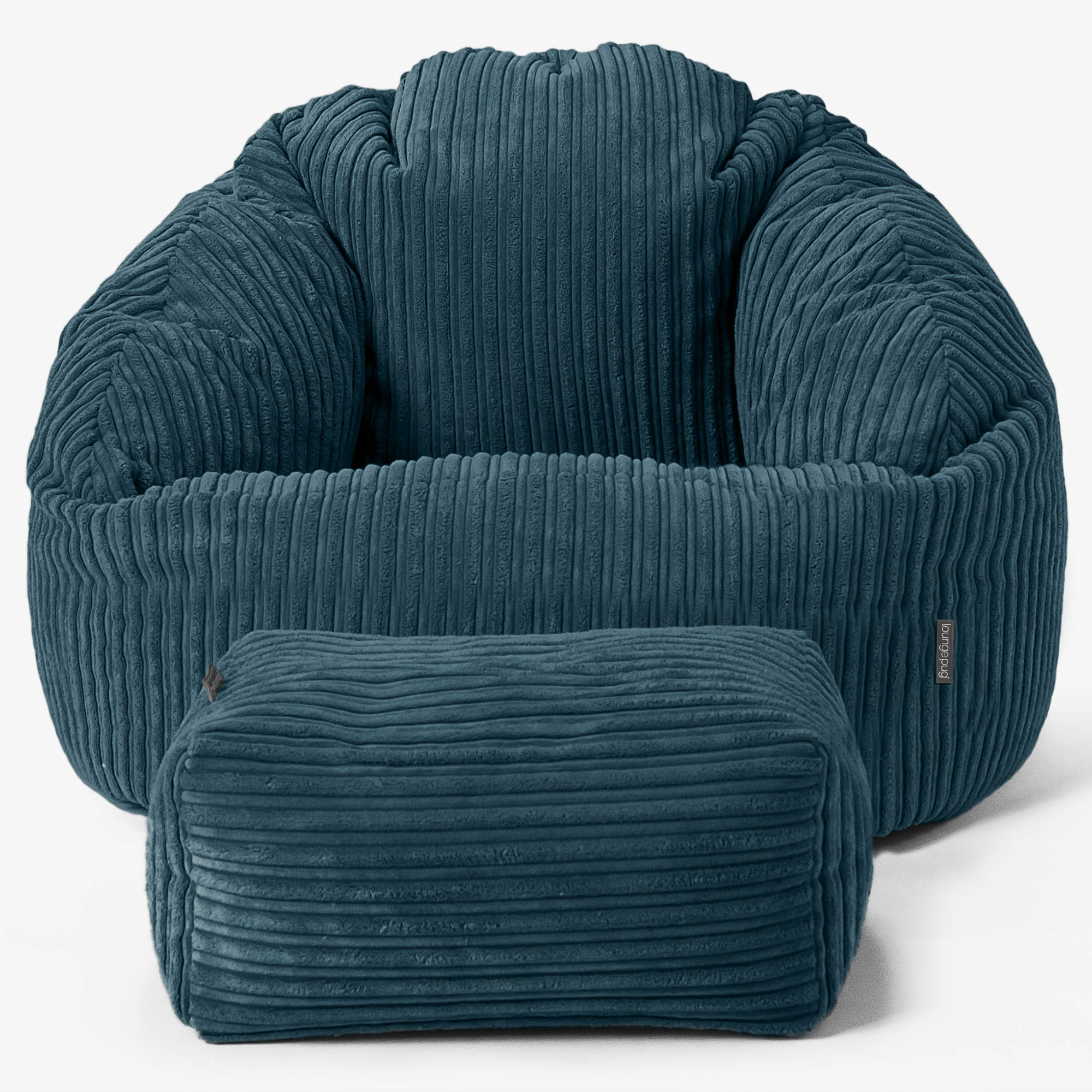 Bubble Sitzsack Sessel - Cord Blaugrün - Image 2
