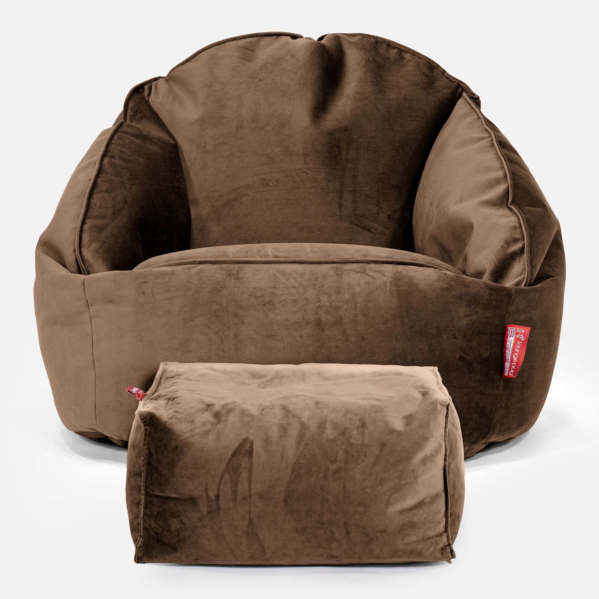 Bubble Sitzsack Sessel - Samt Espresso - Image 2