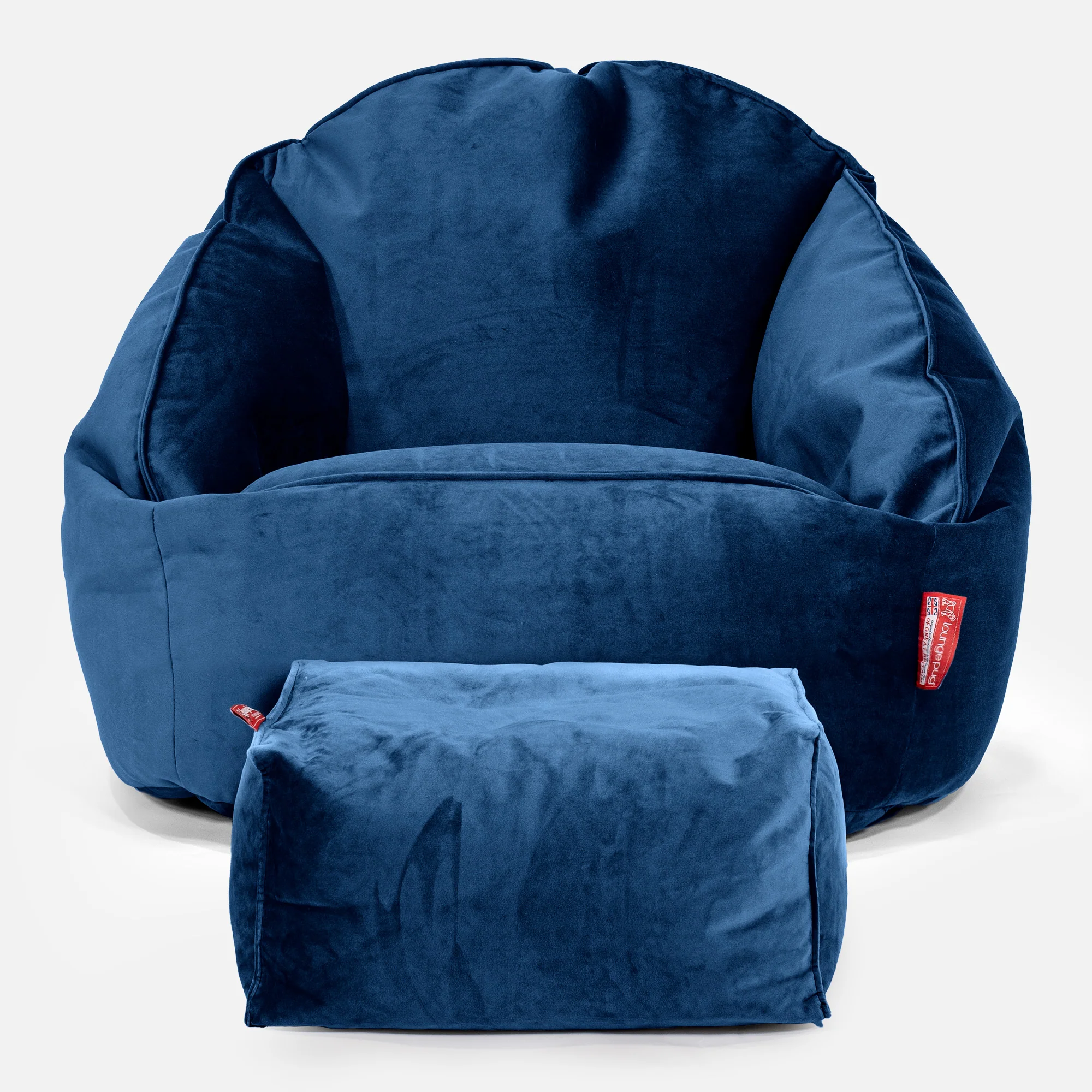 Bubble Sitzsack Sessel - Samt Marineblau - Image 2