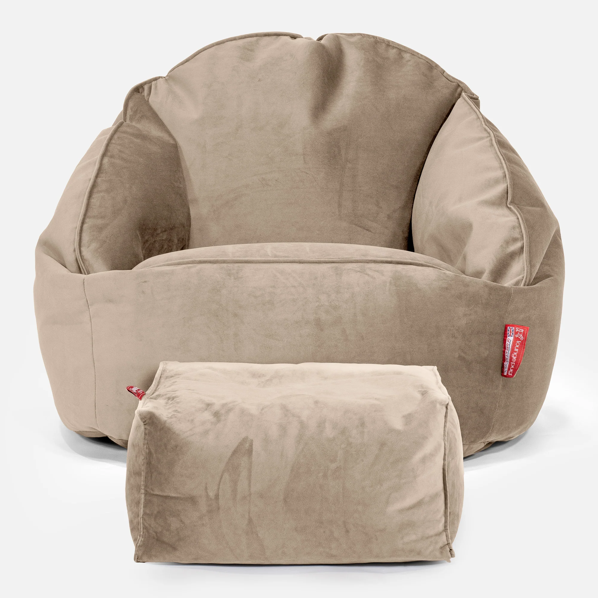 Bubble Sitzsack Sessel - Samt Nerzfarben - Image 2