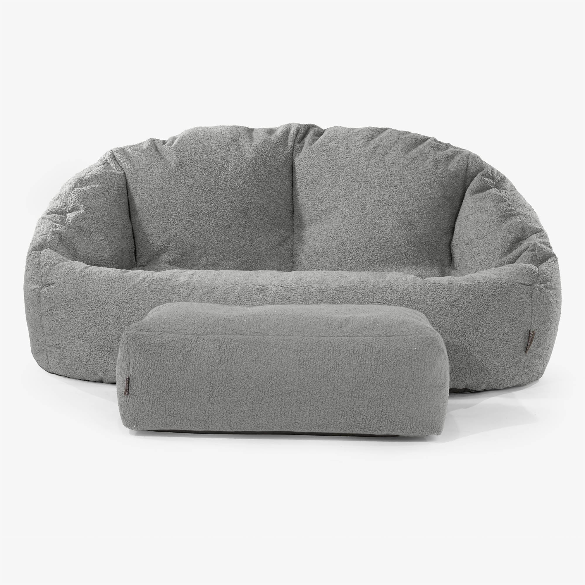 Bubble Sitzsack Sofa - Bouclé Grau - Image 2