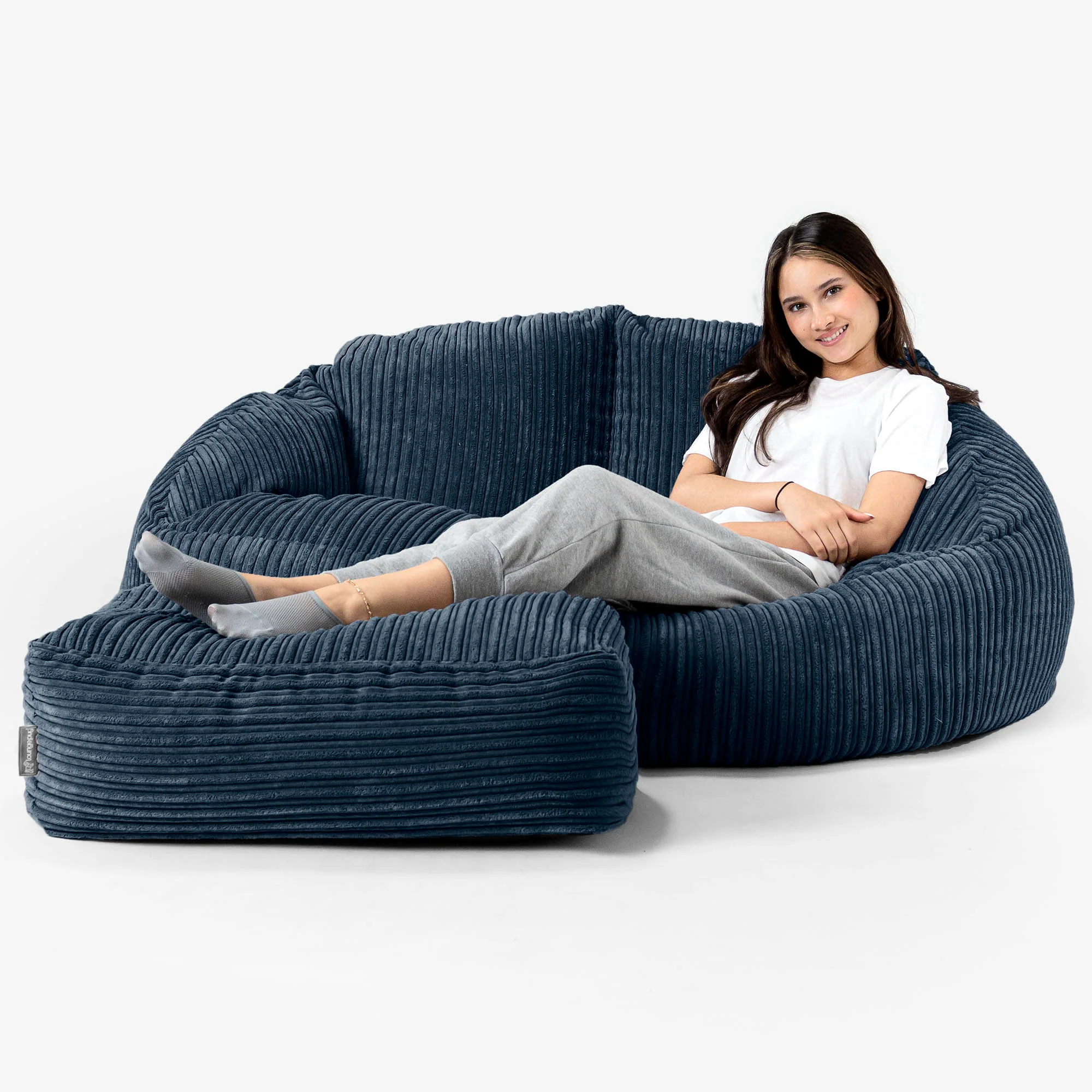 Bubble Sitzsack Sofa - Cord Marineblau - Image 3