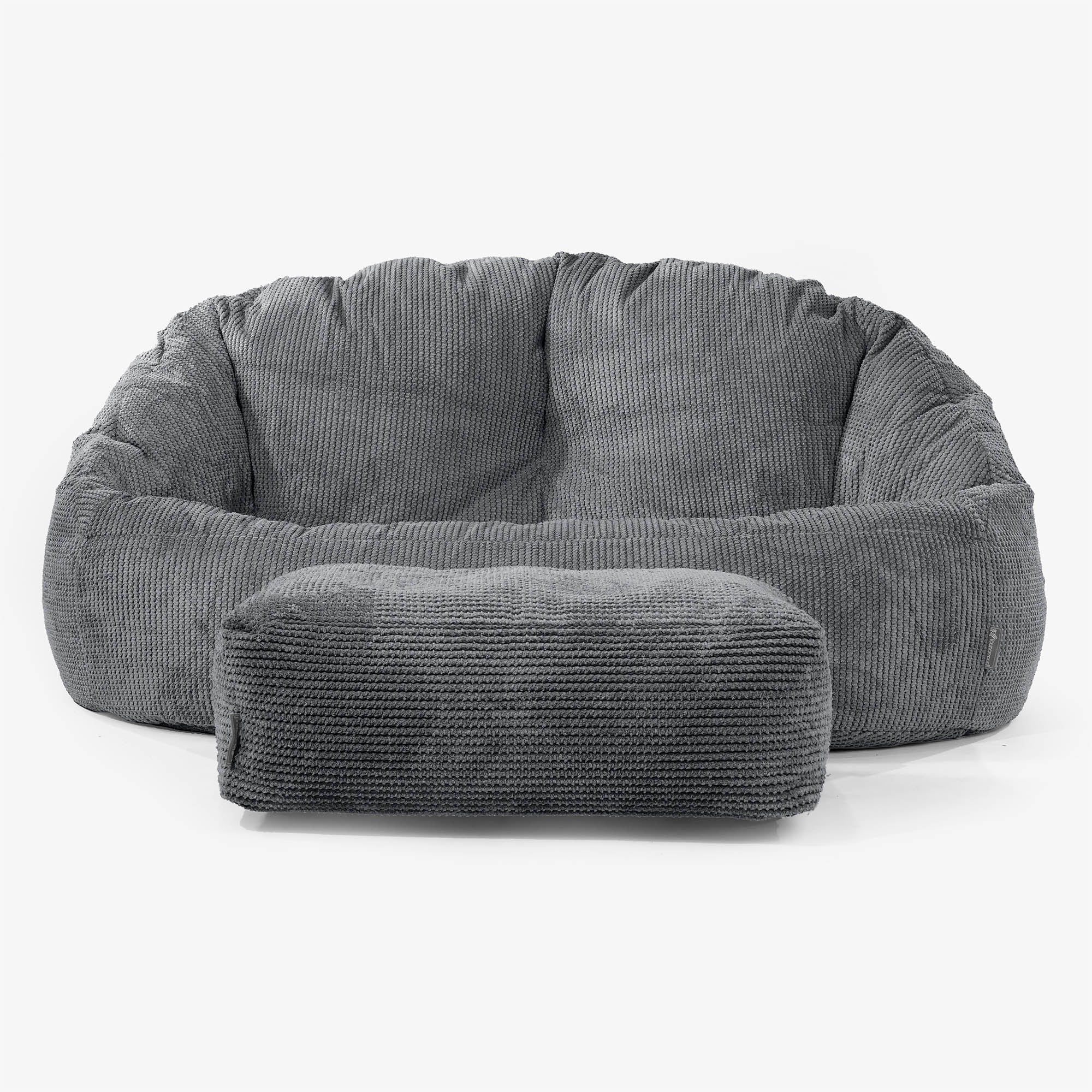 Bubble Sitzsack Sofa - Pom-Pom Schwarz - Image 2