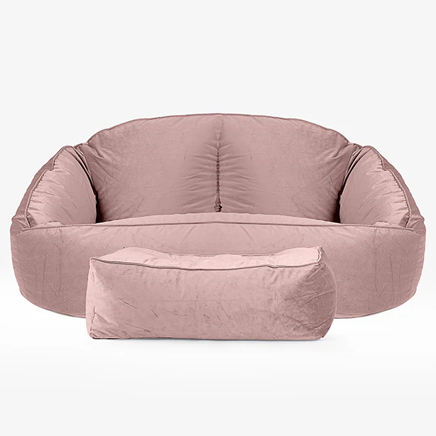 Bubble Sitzsack Sofa - Samt Pink - Image 2