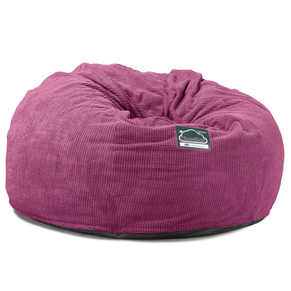CloudSac 1010 Riesen Memory-Schaum XXL Sitzsacksofa - Pom-Pom Pink - Image 5