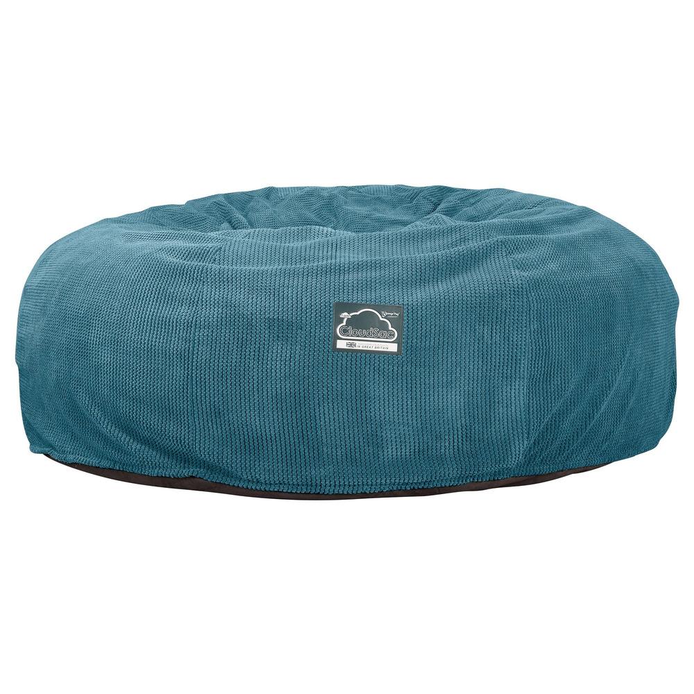 CloudSac 3000 XXL Kingsize Memory-Schaum Sitzsacksofa - Pom-Pom Türkis - Image 6