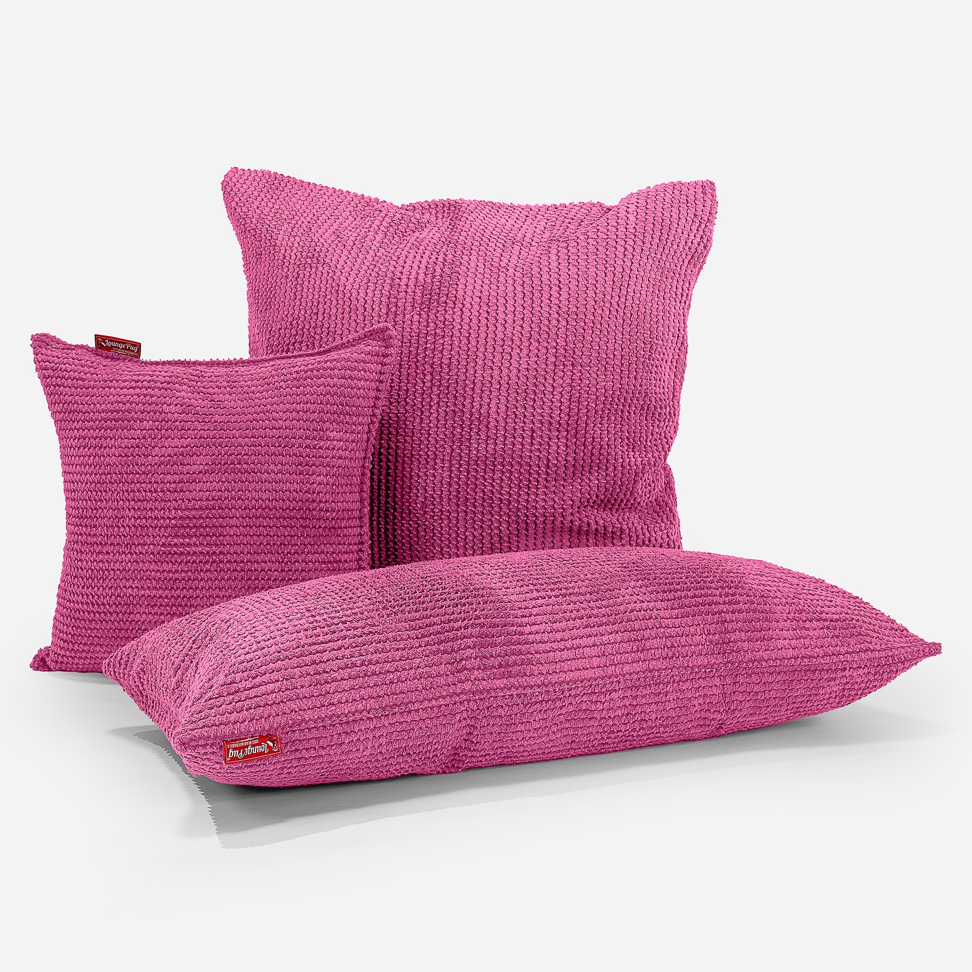 Riesen Dekokissen / Sofa Kissenbezug 40 x 70cm - Pom-Pom Pink - Image 3