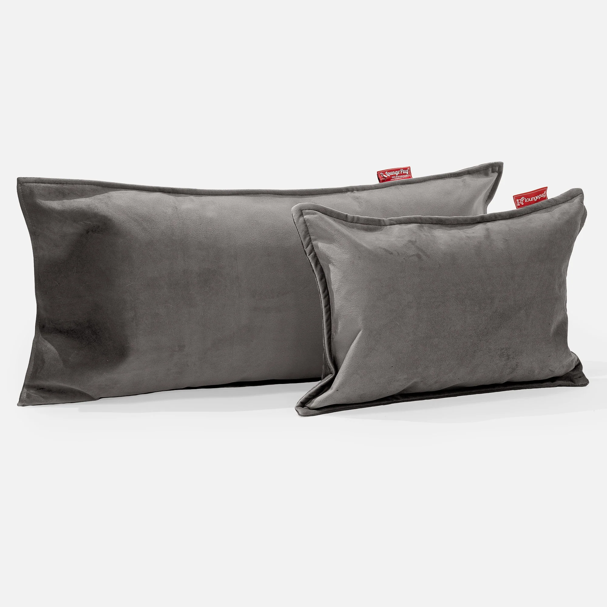 Riesen Dekokissen / Sofa Kissenbezug 40 x 70cm - Samt Schiefergrau - Image 3