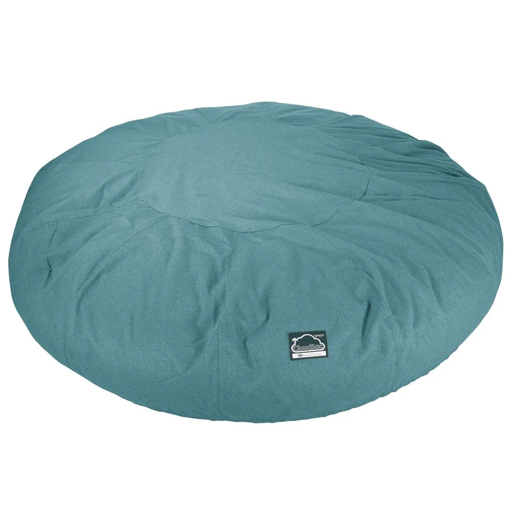 CloudSac 5000 XXXXXL Gigantischer Memory-Schaum Sitzsacksofa - Interalli Wolle Aqua - Image 6