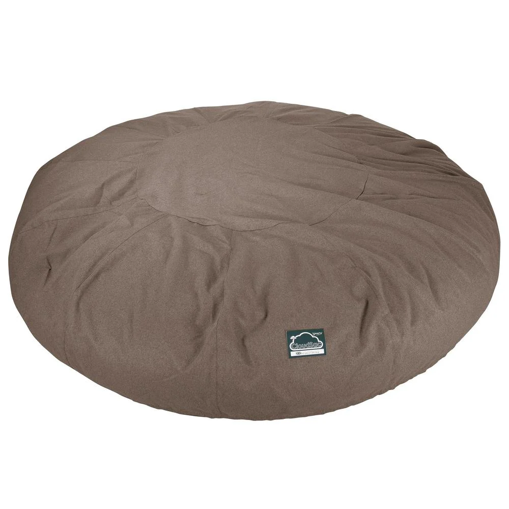 CloudSac 5000 XXXXXL Gigantischer Memory-Schaum Sitzsacksofa - Interalli Wolle Biscuit - Image 6