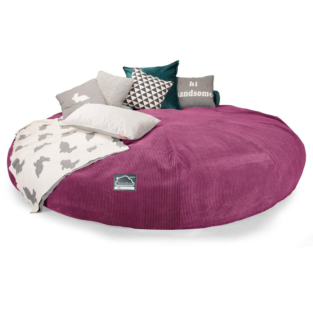 CloudSac 5000 XXXXXL Gigantischer Memory-Schaum Sitzsacksofa - Pom-Pom Pink - Image 5