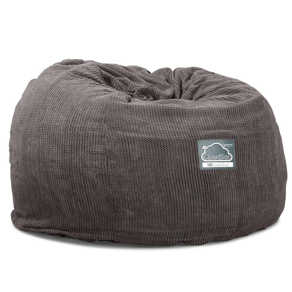 CloudSac 510 XL Memory-Schaum Sitzsack - Pom-Pom Anthrazit - Image 6