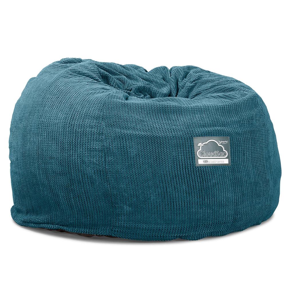 CloudSac 510 XL Memory-Schaum Sitzsack - Pom-Pom Türkis - Image 6