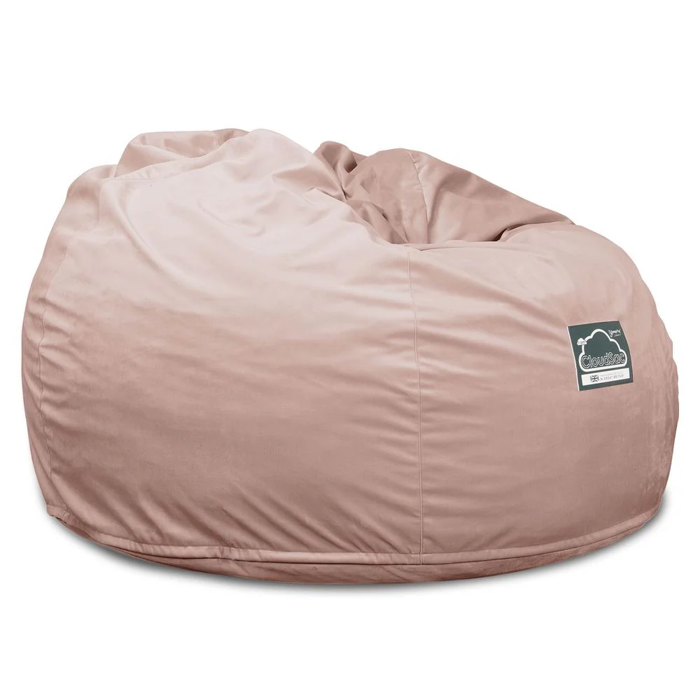 CloudSac 510 XL Memory-Schaum Sitzsack - Samt Pink - Image 5