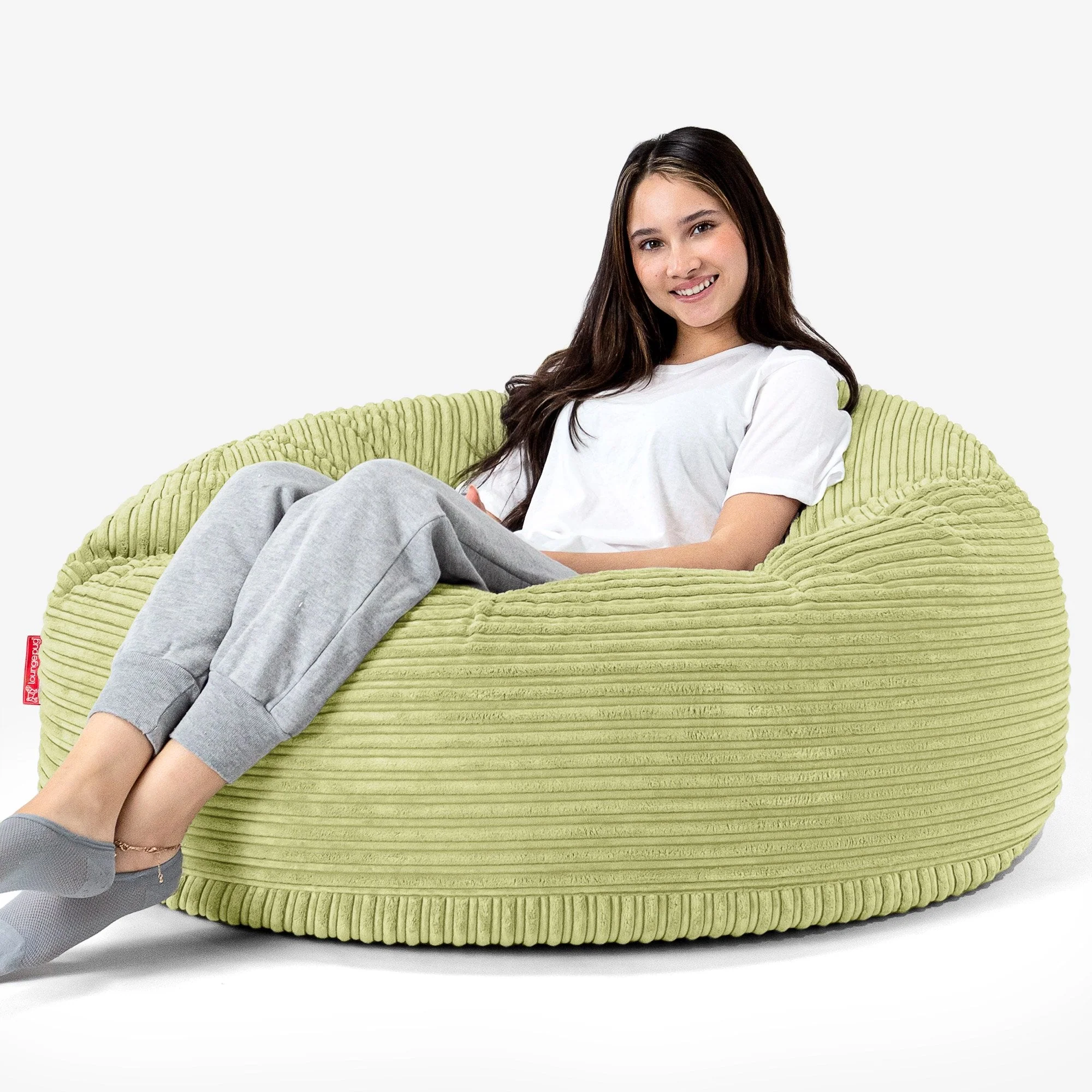 Mammoth Sofa Sitzsack XXL - Cord Hellgrün - Image 2