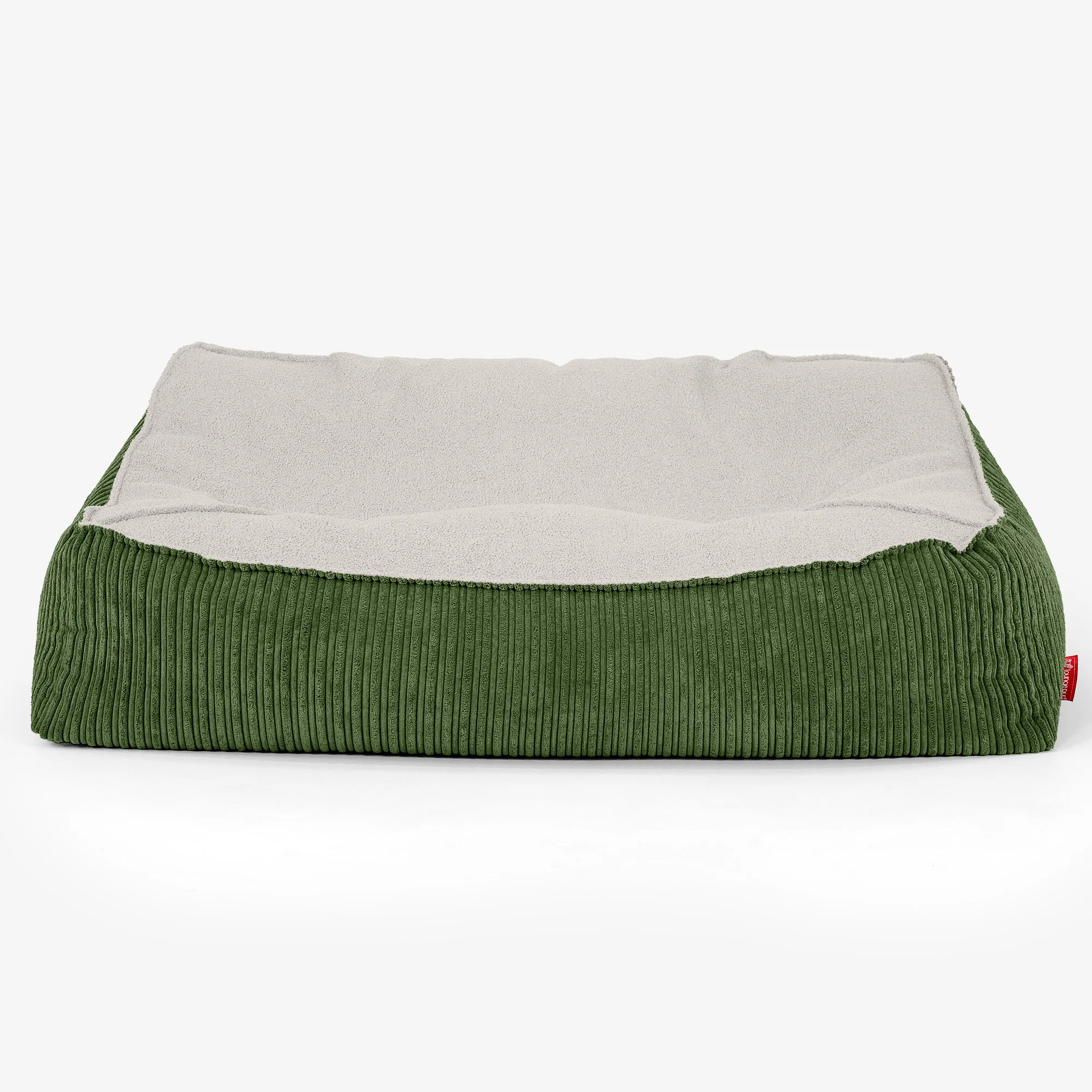 Das Slouchy Sitzsack Sofa - Bouclé & Cord Nadelwaldgrün - Image 2
