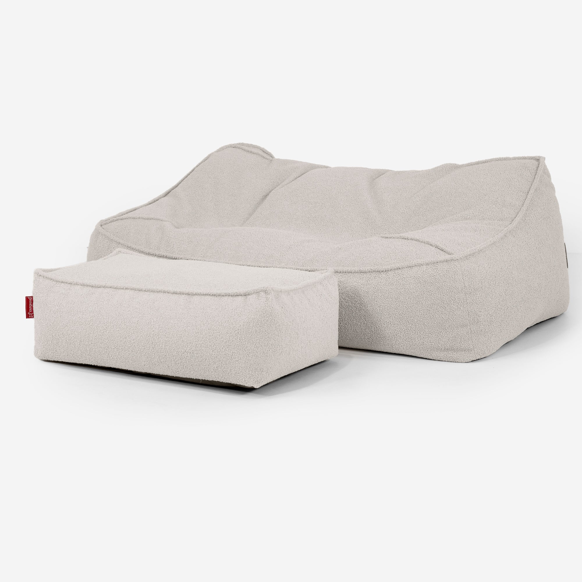 Das Slouchy Sitzsack Sofa - Bouclé Elfenbein - Image 3