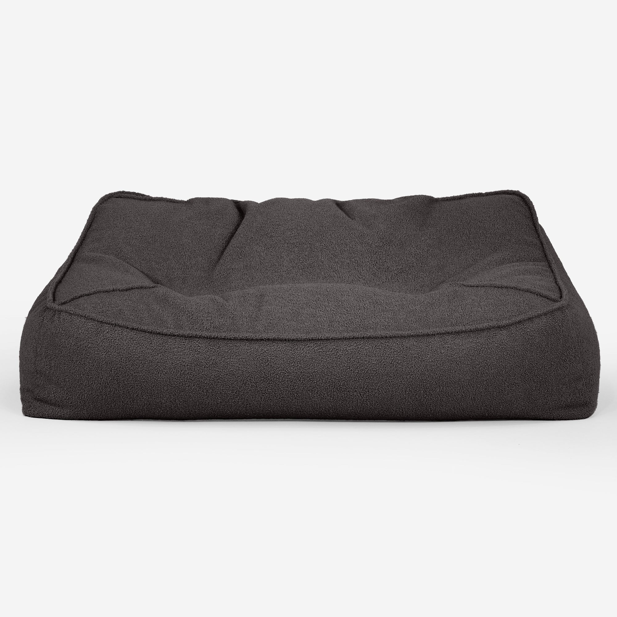 Das Slouchy Sitzsack Sofa - Bouclé Graphitgrau - Image 2
