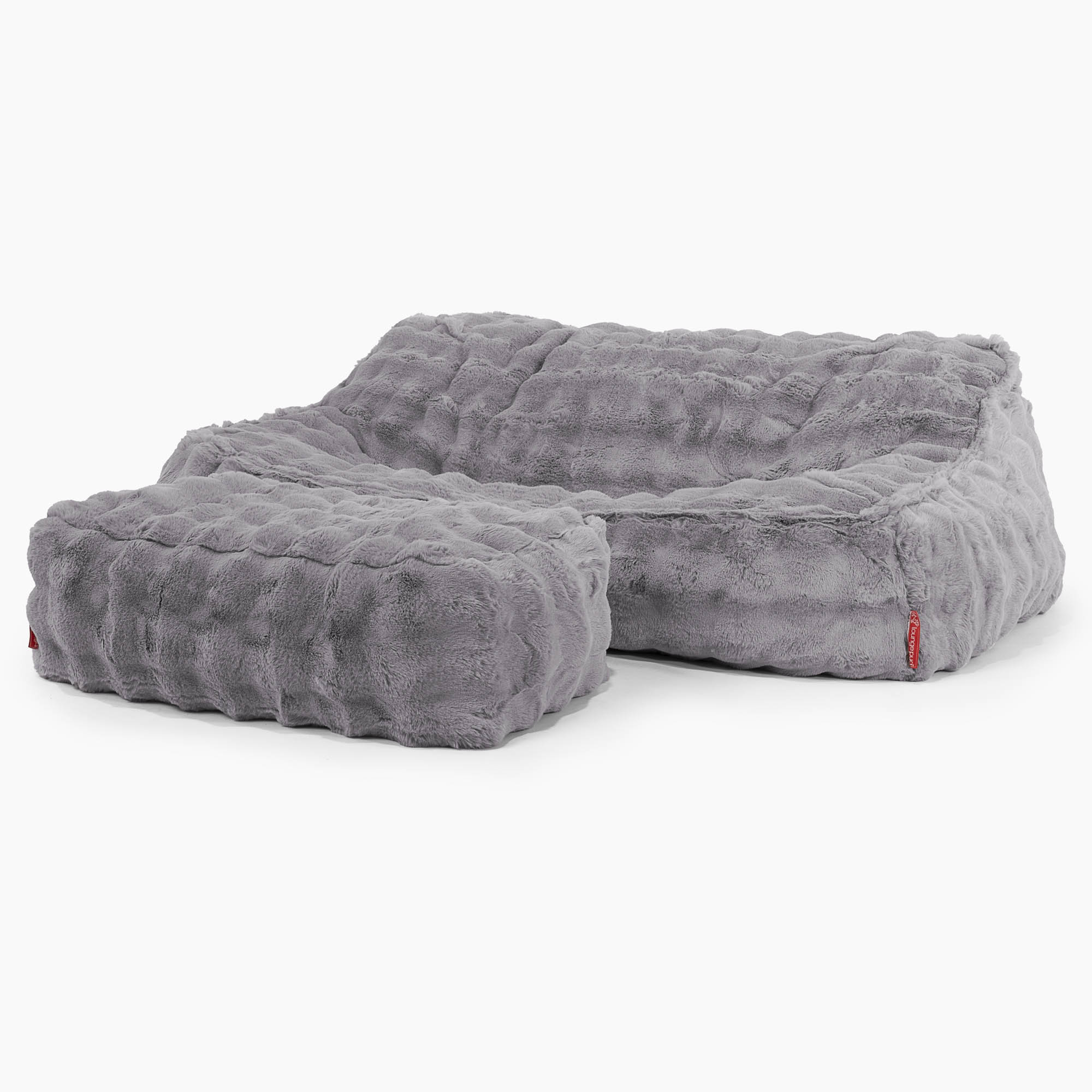 Das Slouchy Sitzsack Sofa - Bubble Pelz Grau - Image 3