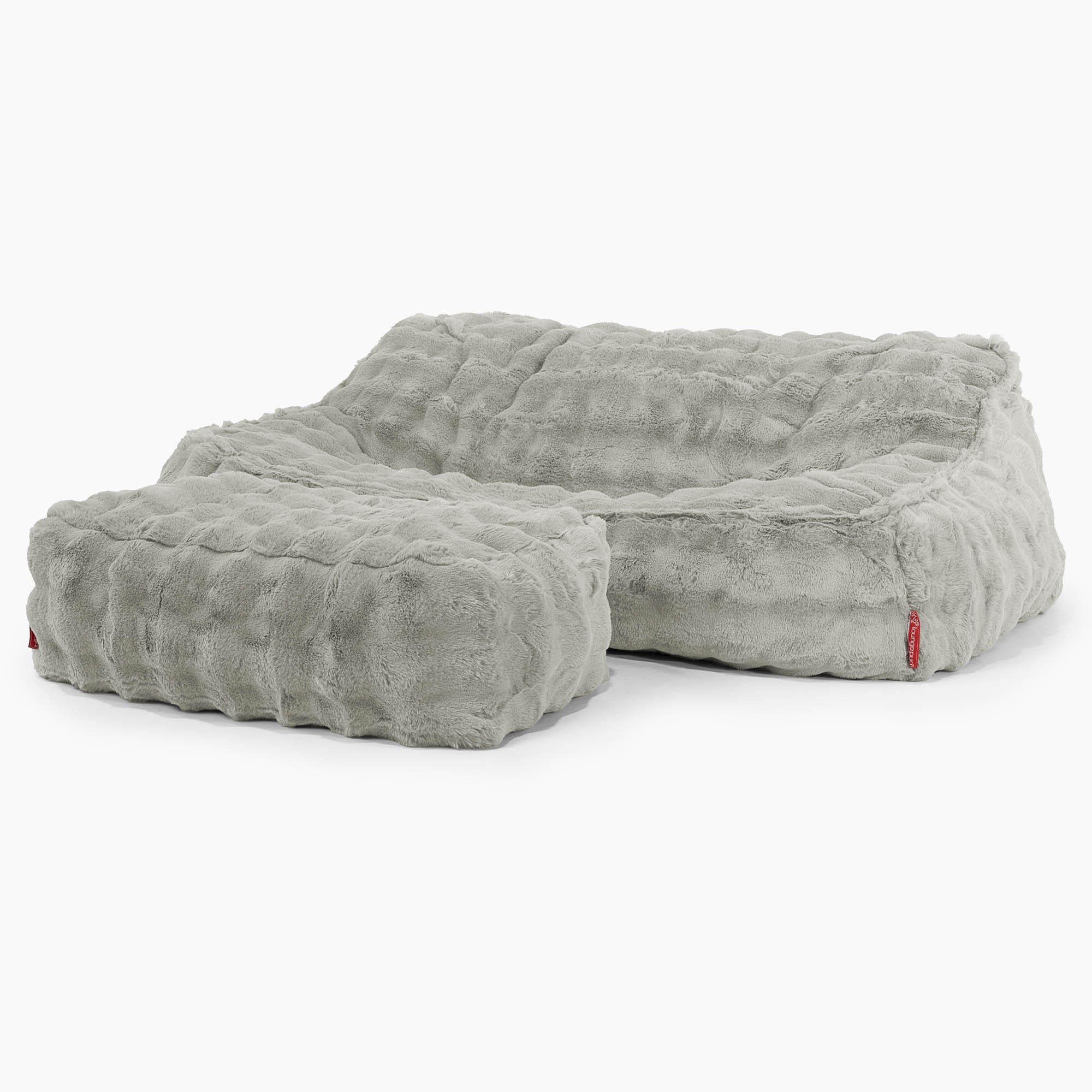 Das Slouchy Sitzsack Sofa - Bubble Pelz Salbeigrün - Image 3