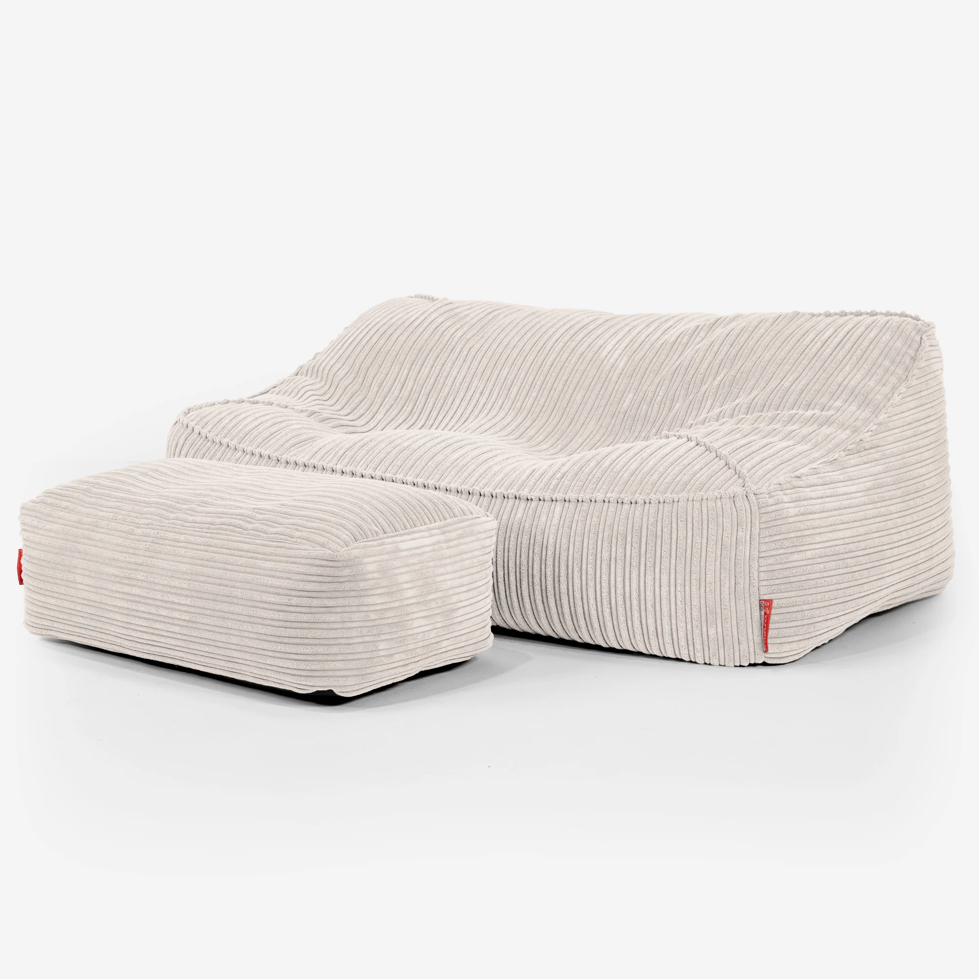 Das Slouchy Sitzsack Sofa - Cord Elfenbein - Image 3