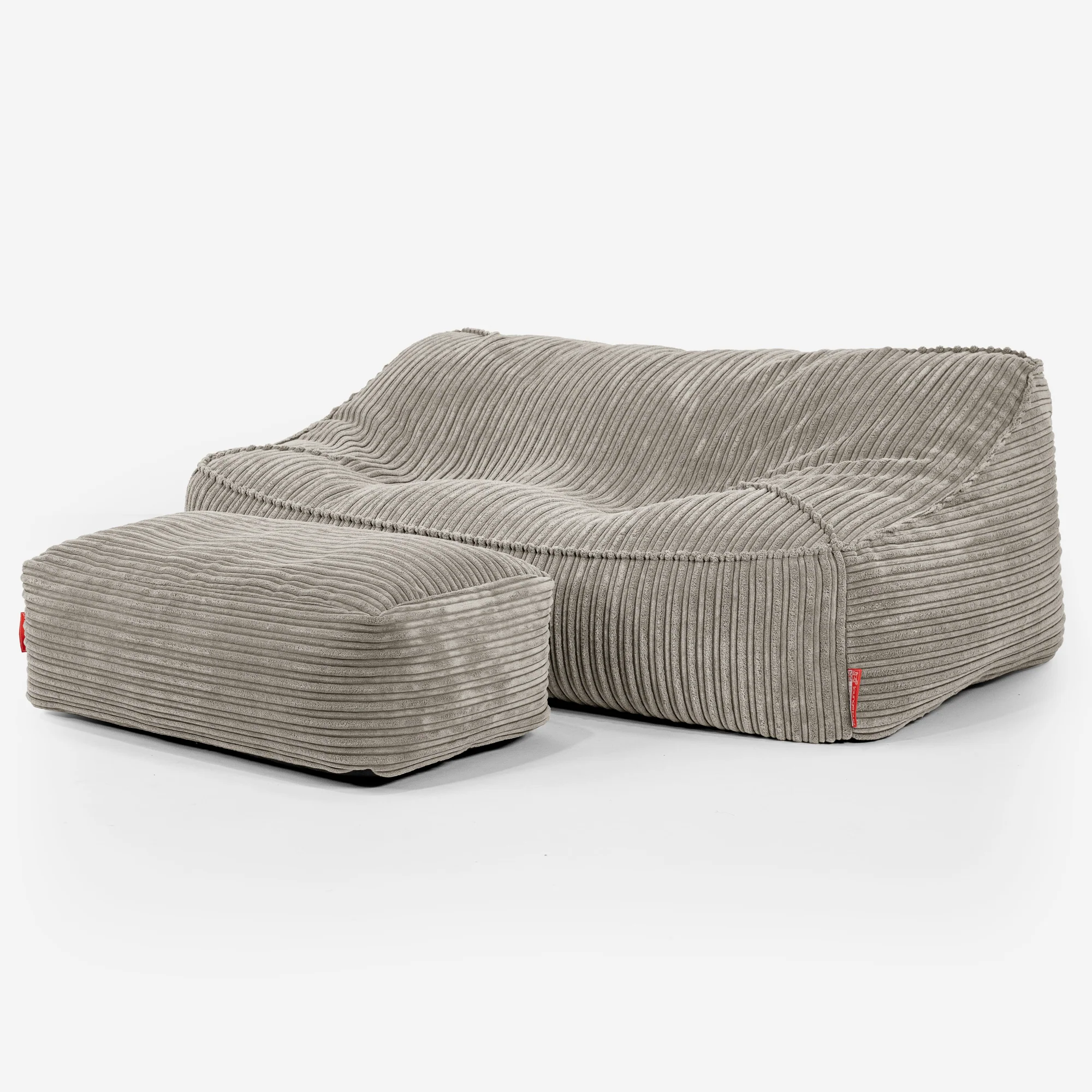 Das Slouchy Sitzsack Sofa - Cord Nerzfarben - Image 3