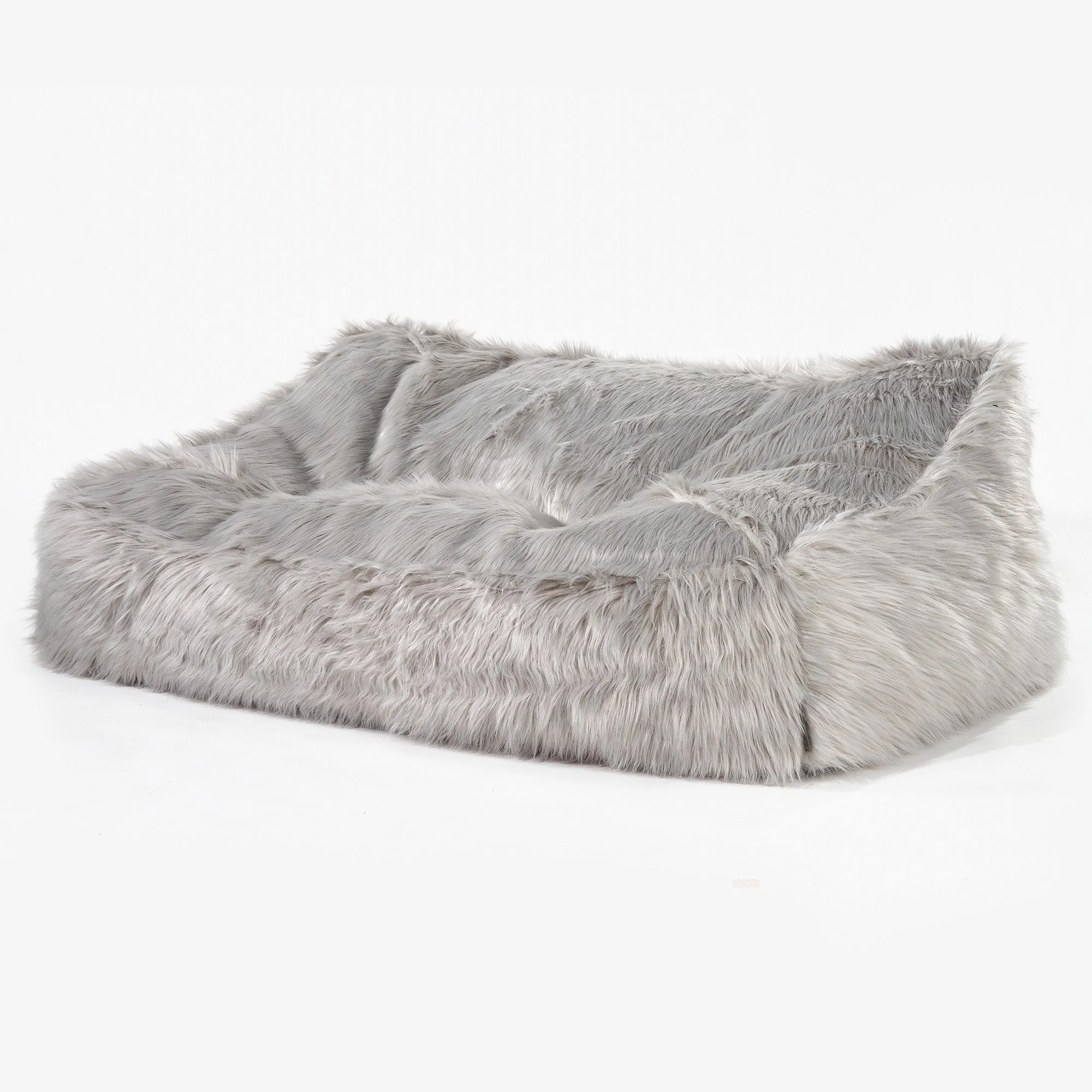 Das Slouchy Sitzsack Sofa Ersatz Bezug - Mongolisches Kunstfell - Image 2