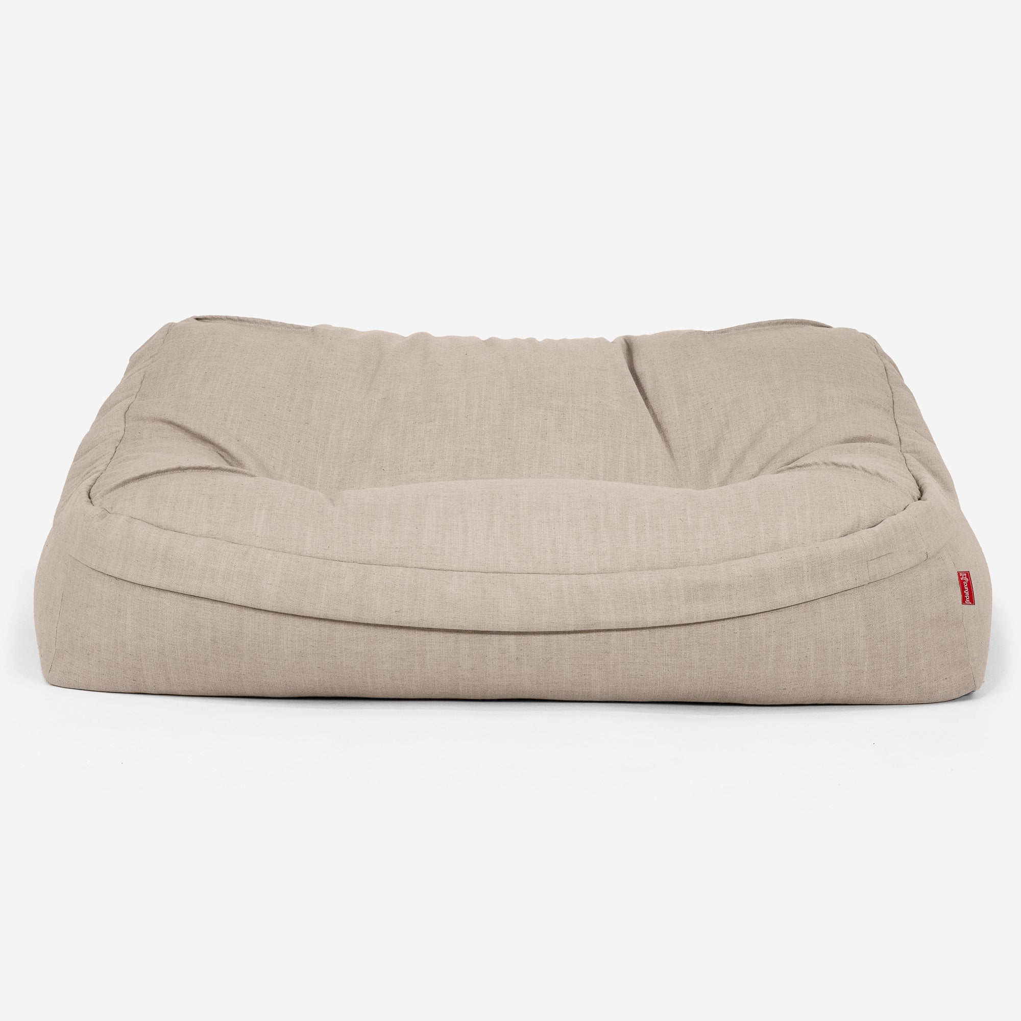Das Slouchy Sitzsack Sofa - Leinenlook Creme - Image 2