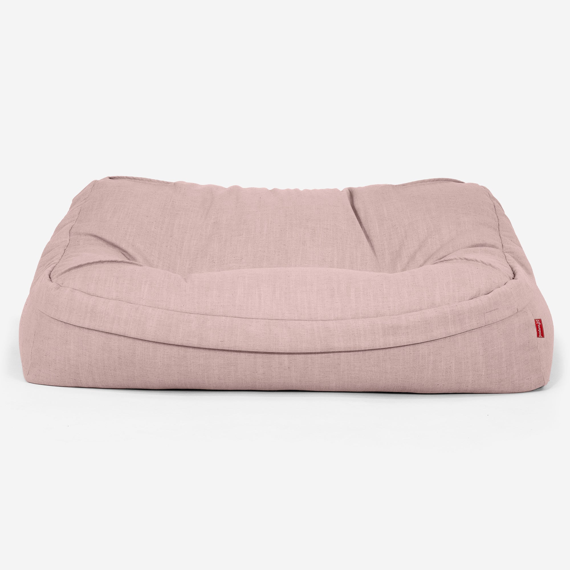 Das Slouchy Sitzsack Sofa - Leinenlook Rose - Image 2