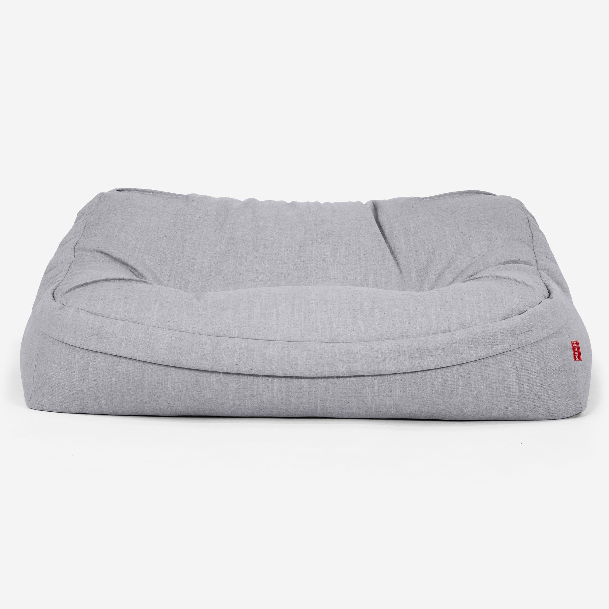 Das Slouchy Sitzsack Sofa - Leinenlook Silber - Image 2
