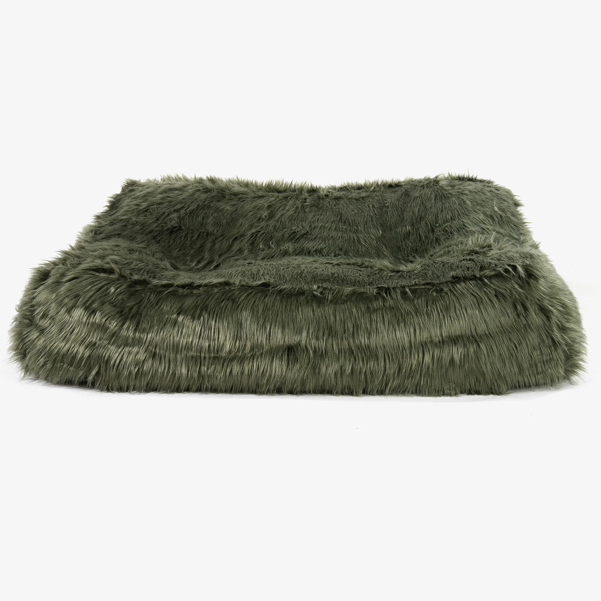 Das Slouchy Sitzsack Sofa - Mongolisches Kunstfell Salbeigrün - Image 2