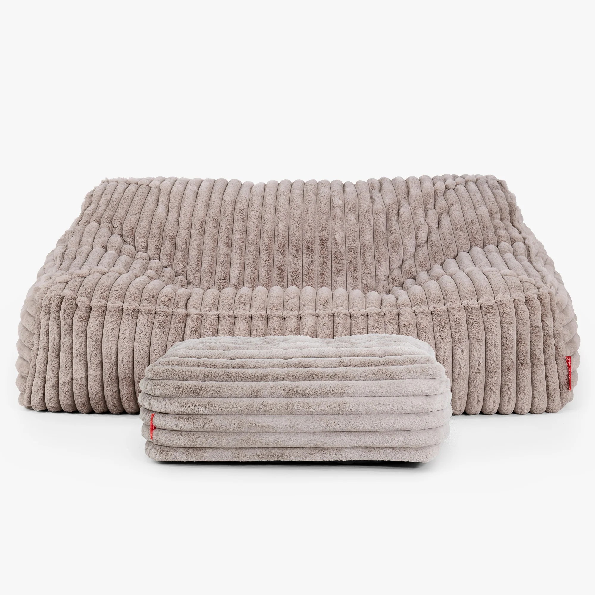 Das Slouchy Sitzsack Sofa - Ultra Plüsch Cord Nerzfarben - Image 3