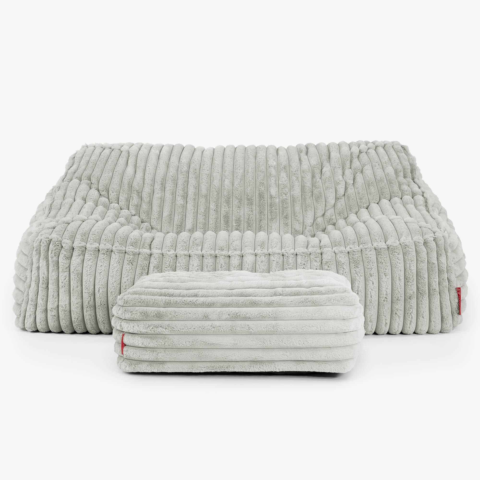 Das Slouchy Sitzsack Sofa - Ultra Plüsch Cord Salbeigrün - Image 3