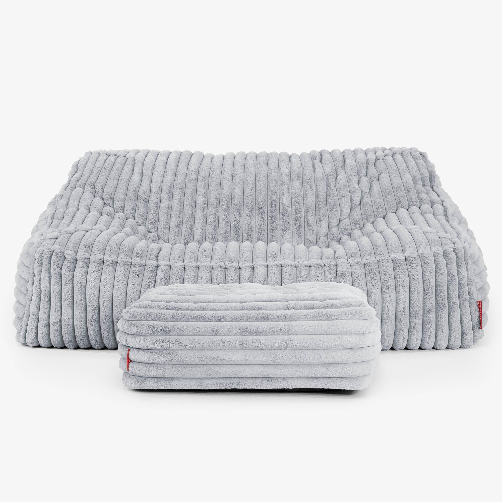 Das Slouchy Sitzsack Sofa - Ultra Plüsch Cord Taubenblau - Image 3