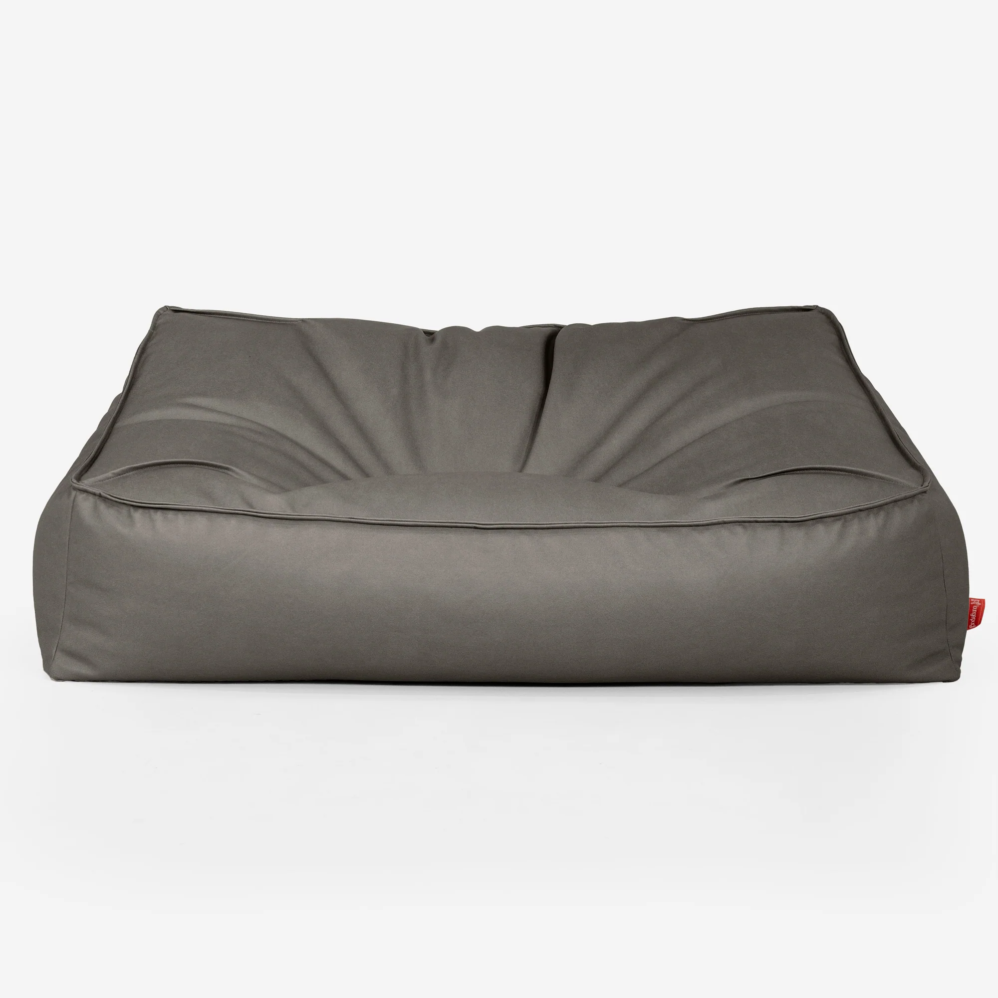 Das Slouchy Sitzsack Sofa - Veganes Leder Grau - Image 2