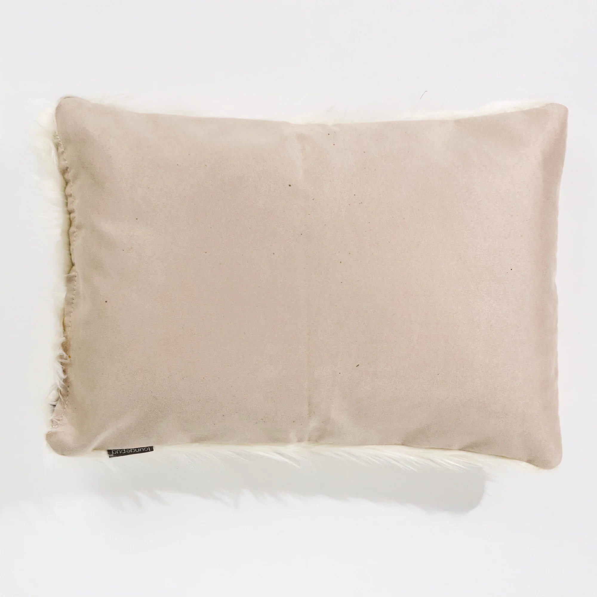 Dekokissen / Sofa Kissenbezug 35 x 50cm - Mongolisches Kunstfell Crème - Image 2