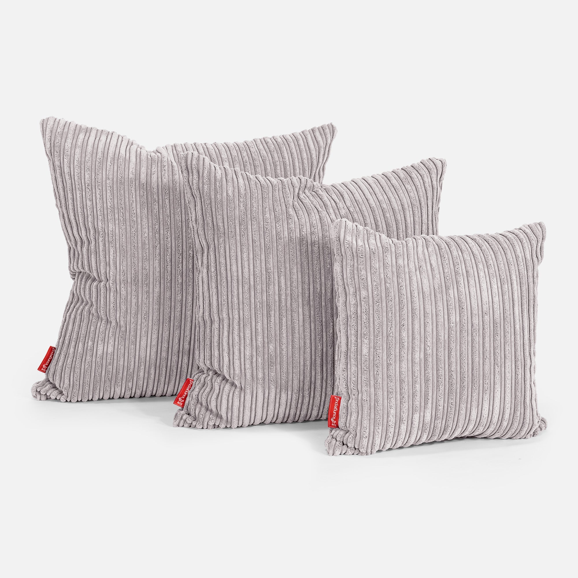Dekokissen / Sofa Kissenbezug 47 x 47cm - Cord Silbergrau - Image 2