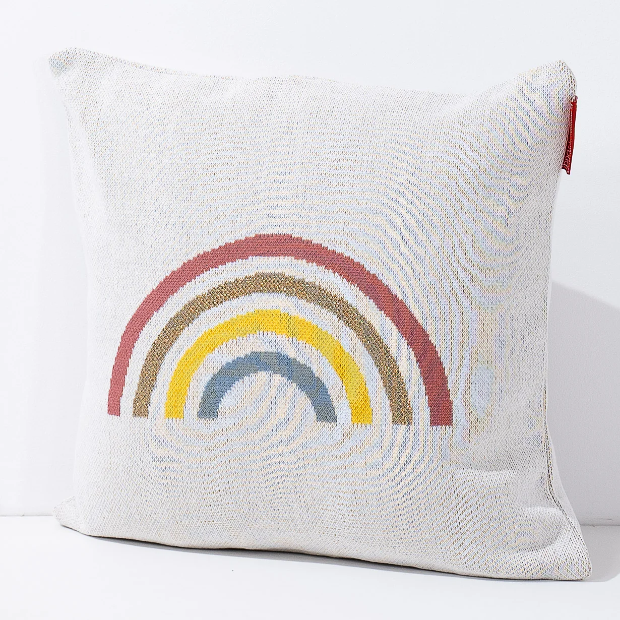 Dekokissen / Sofa Kissenbezug 47 x 47cm - Gestrickte Regenbogen - Image 2