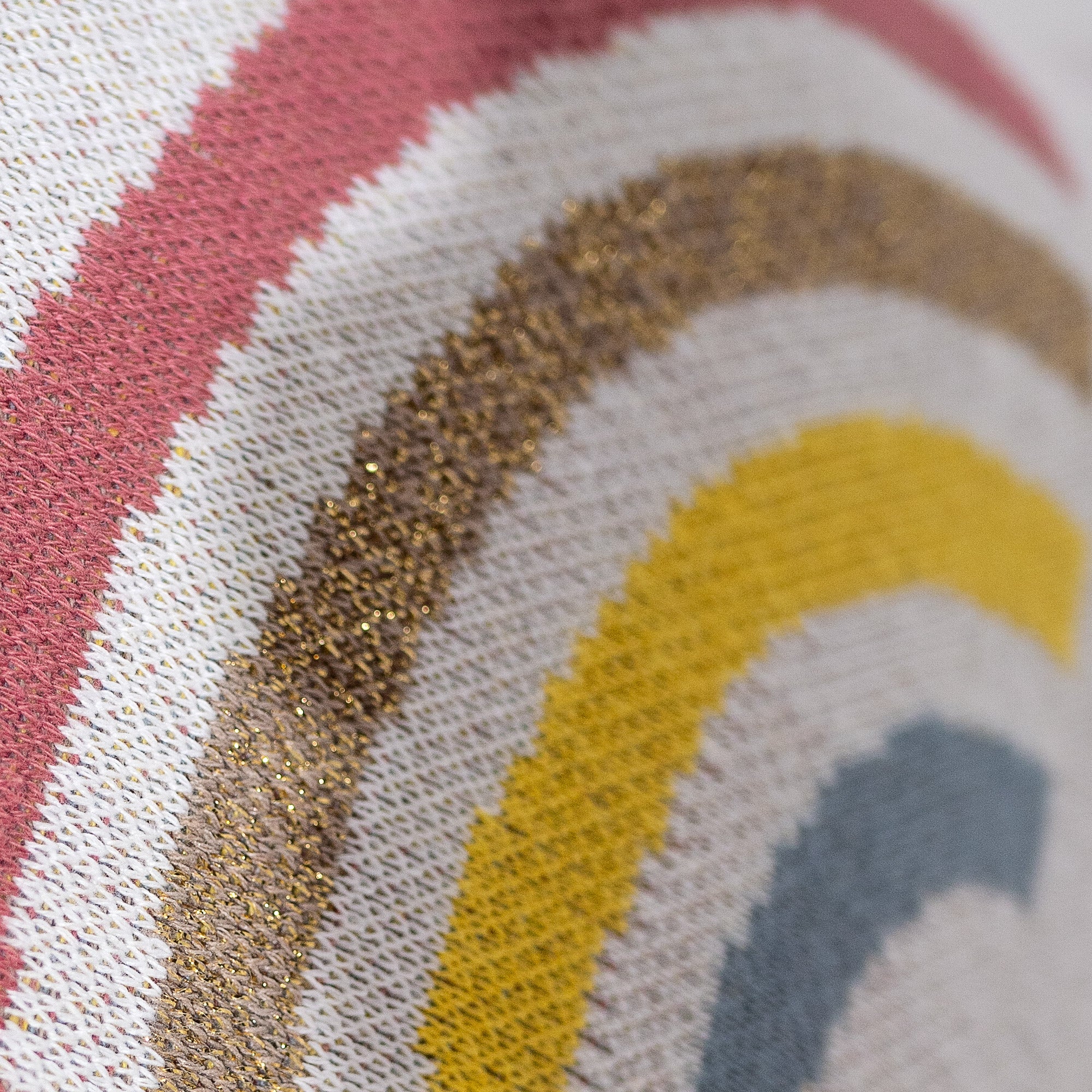 Dekokissen / Sofa Kissenbezug 47 x 47cm - Gestrickte Regenbogen - Image 3