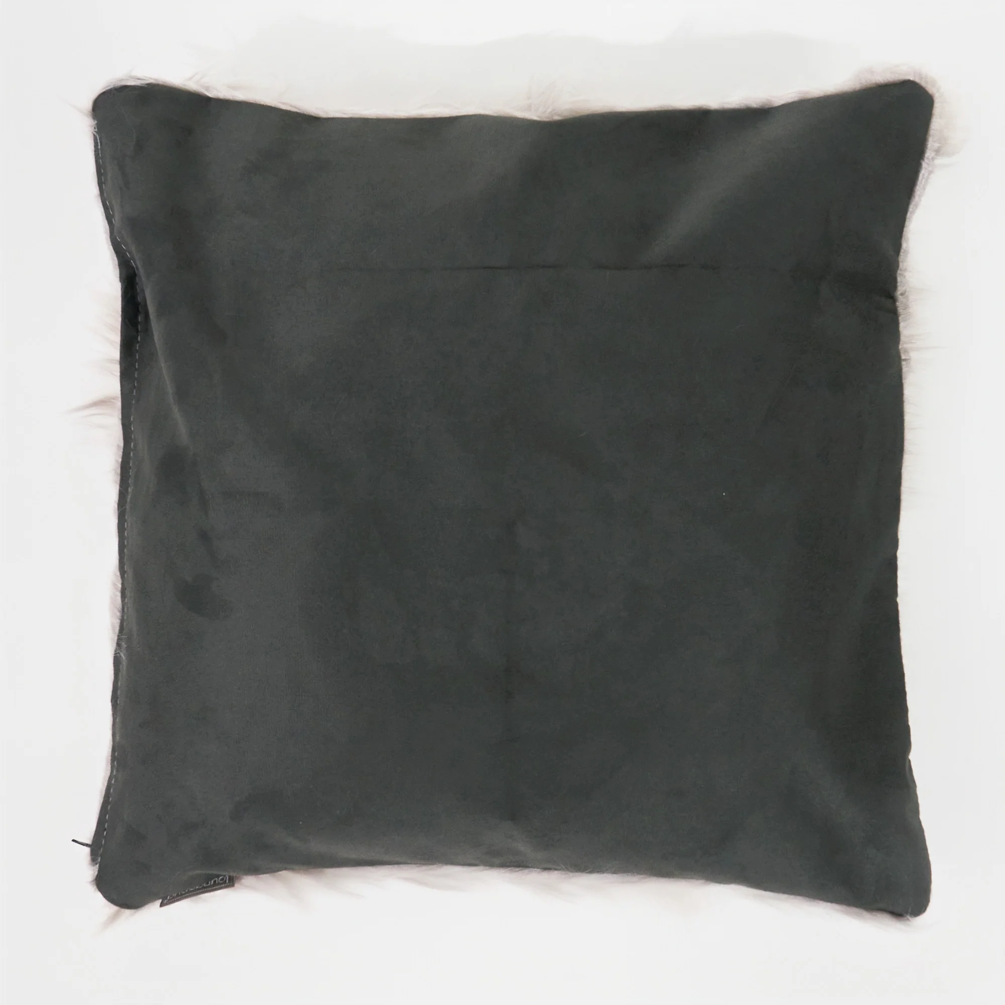 Dekokissen / Sofa Kissenbezug 47 x 47cm - Mongolisches Kunstfell Grau - Image 2