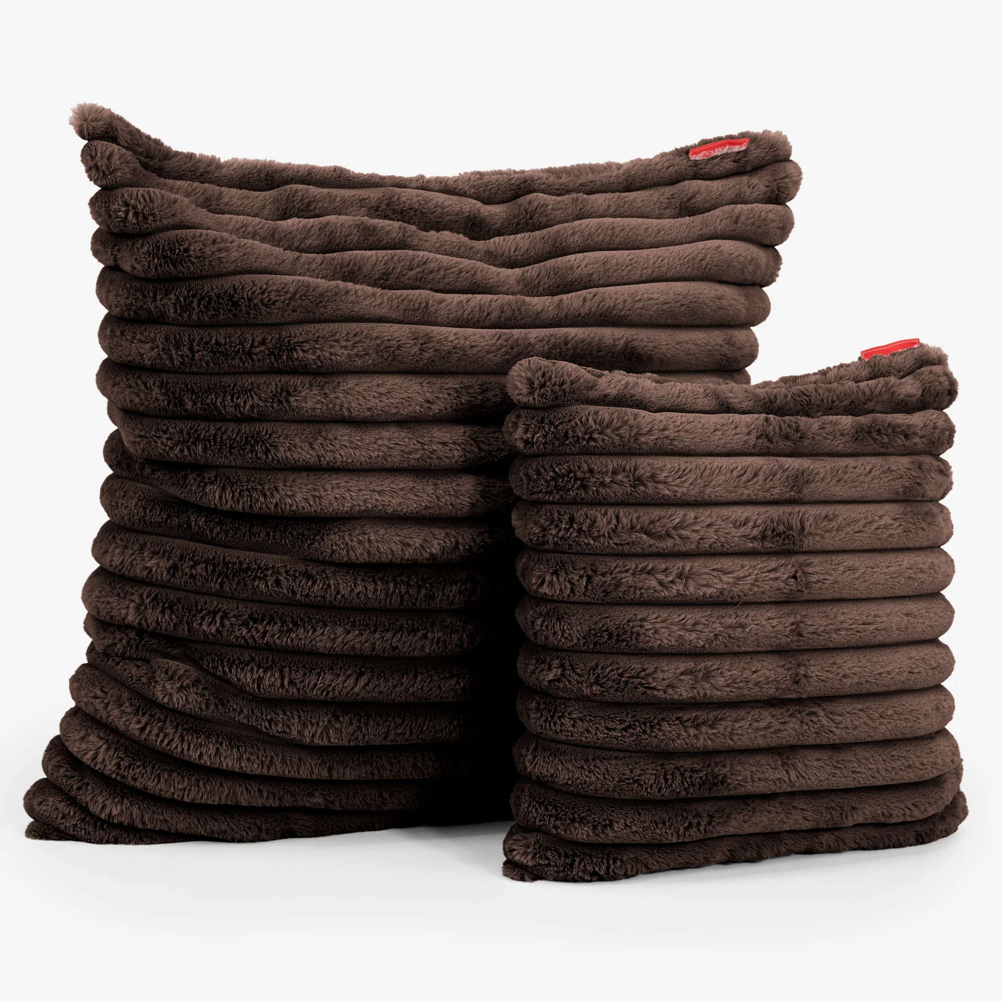 Dekokissen / Sofa Kissenbezug 47 x 47cm - Ultra Plüsch Cord Nussbraun - Image 2
