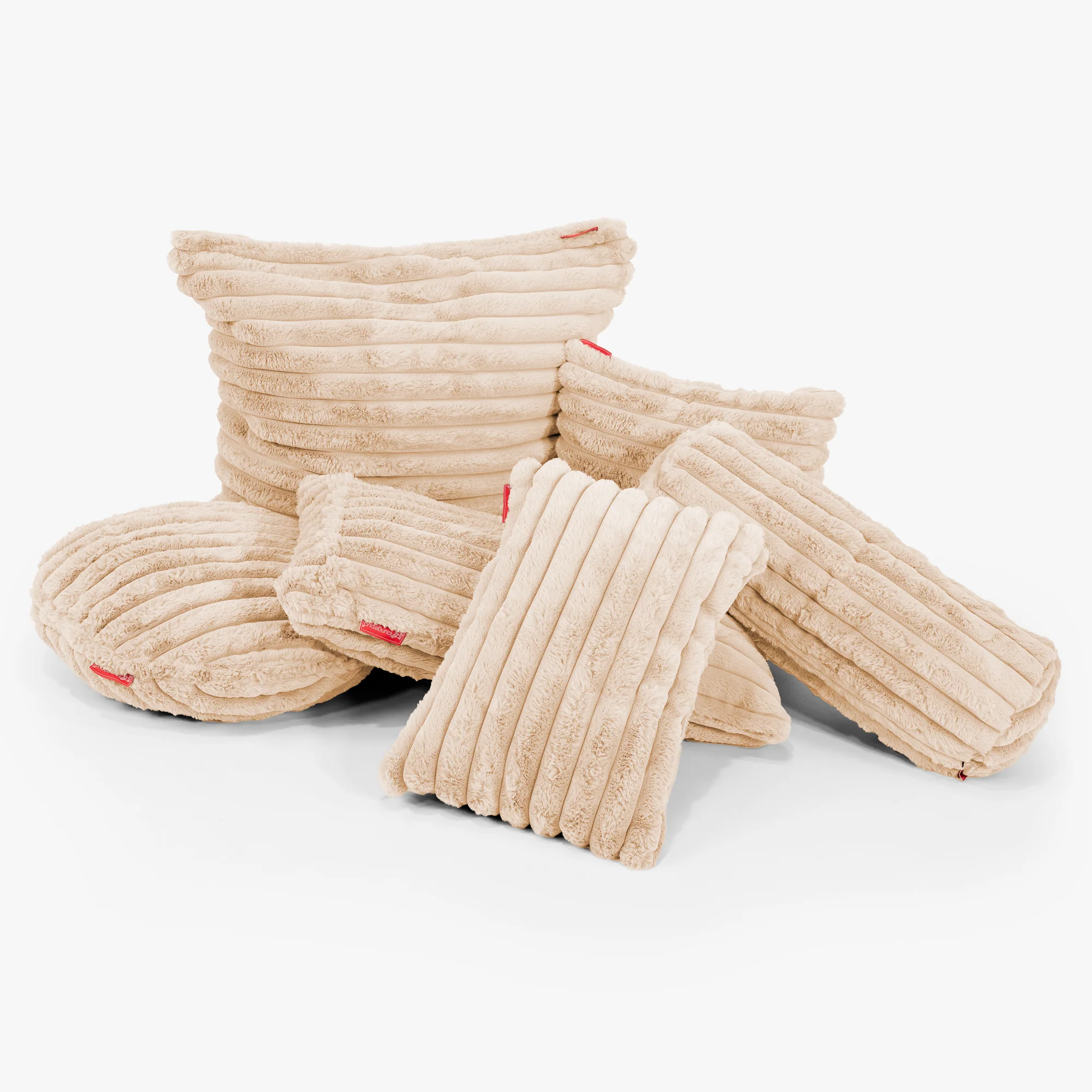 Dekokissen / Sofa Kissenbezug 47 x 47cm - Ultra Plüsch Cord Pfirsich - Image 3