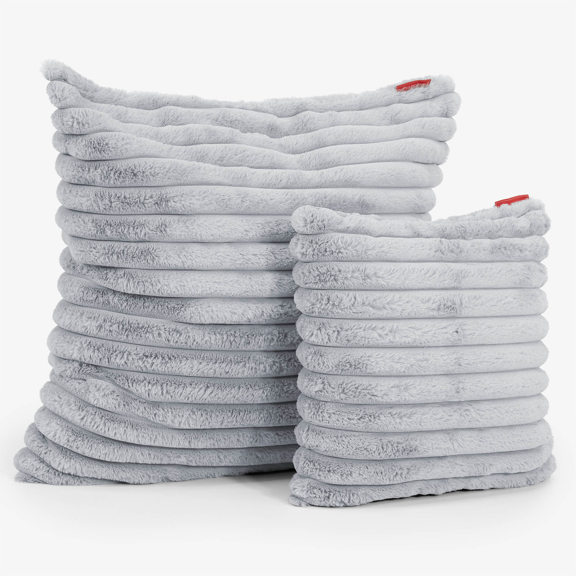 Dekokissen / Sofa Kissenbezug 47 x 47cm - Ultra Plüsch Cord Taubenblau - Image 2