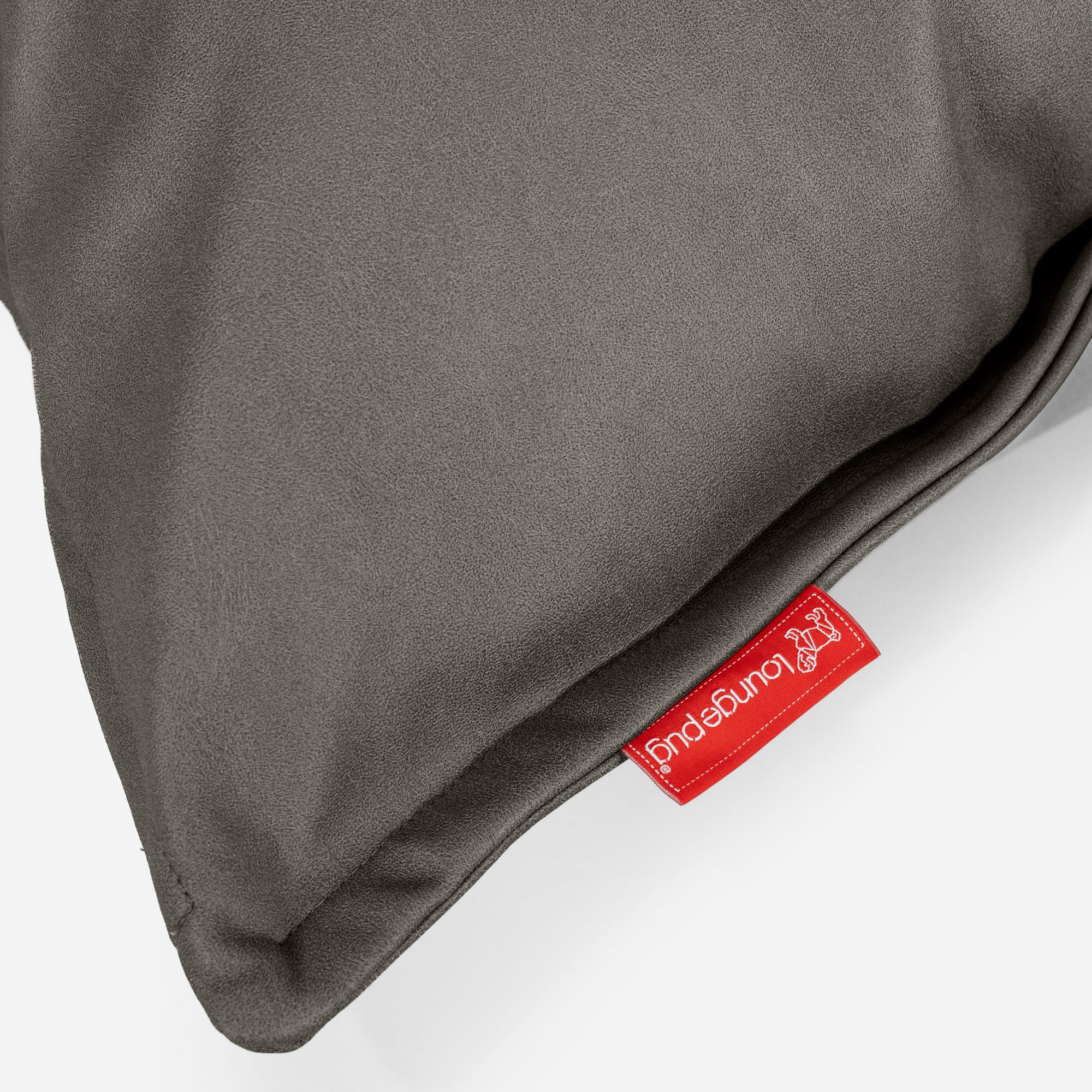 Dekokissen / Sofa Kissenbezug 47 x 47cm - Veganes Leder Grau - Image 3