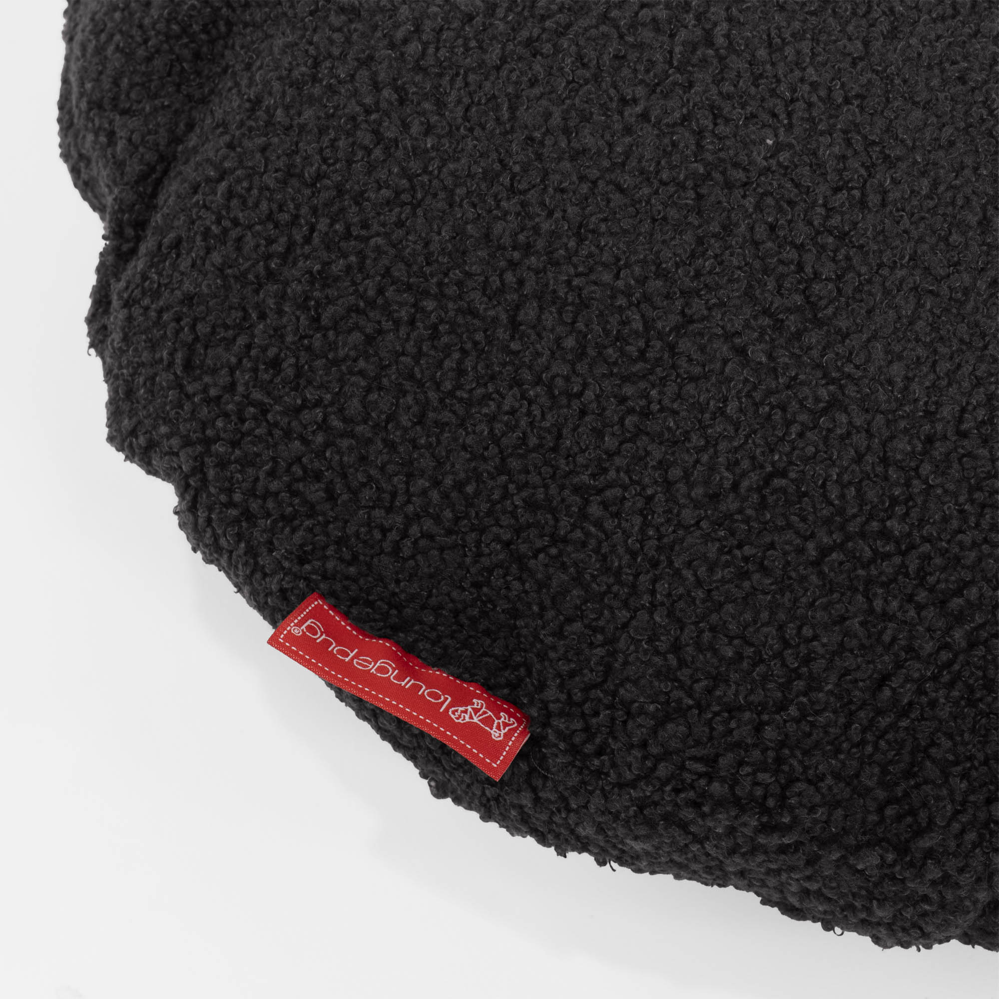 Dekokissen / Sofa Kissenbezug Rund 50cm - Bouclé Graphitgrau - Image 2