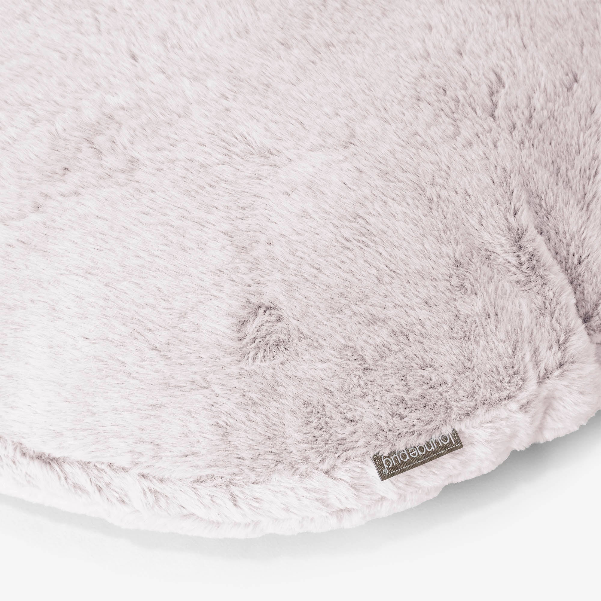 Dekokissen / Sofa Kissenbezug Rund 50cm - Kaninchen Kunstfell Pastellrosa - Image 2