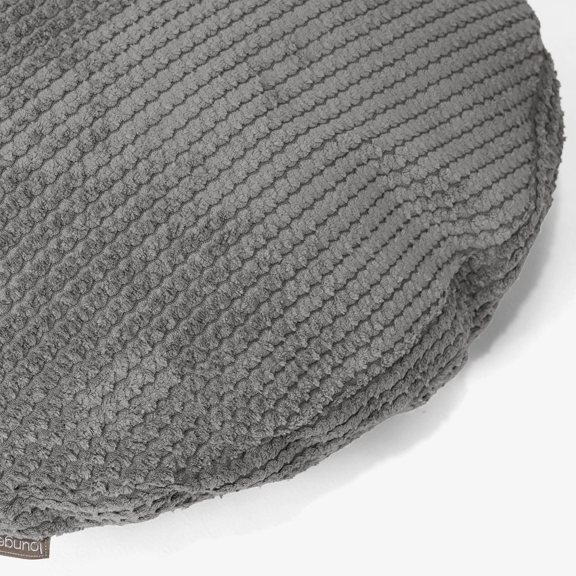 Dekokissen / Sofa Kissenbezug Rund 50cm - Pom-Pom Anthrazit - Image 2